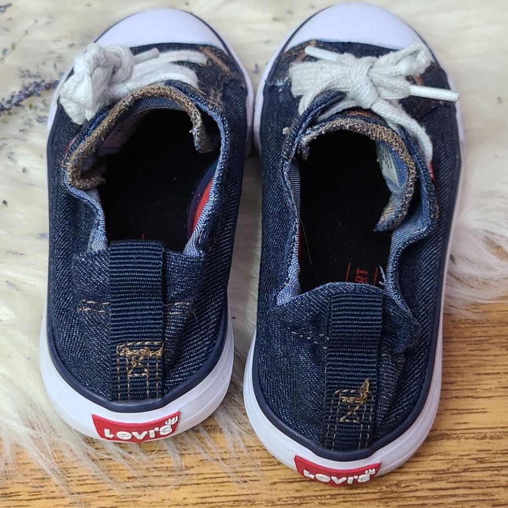 Levis denim shoes converse style size 2 - Picture 5 of 8